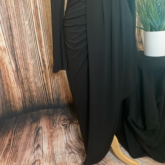 Ankle length black dress. - Picture 3 of 3